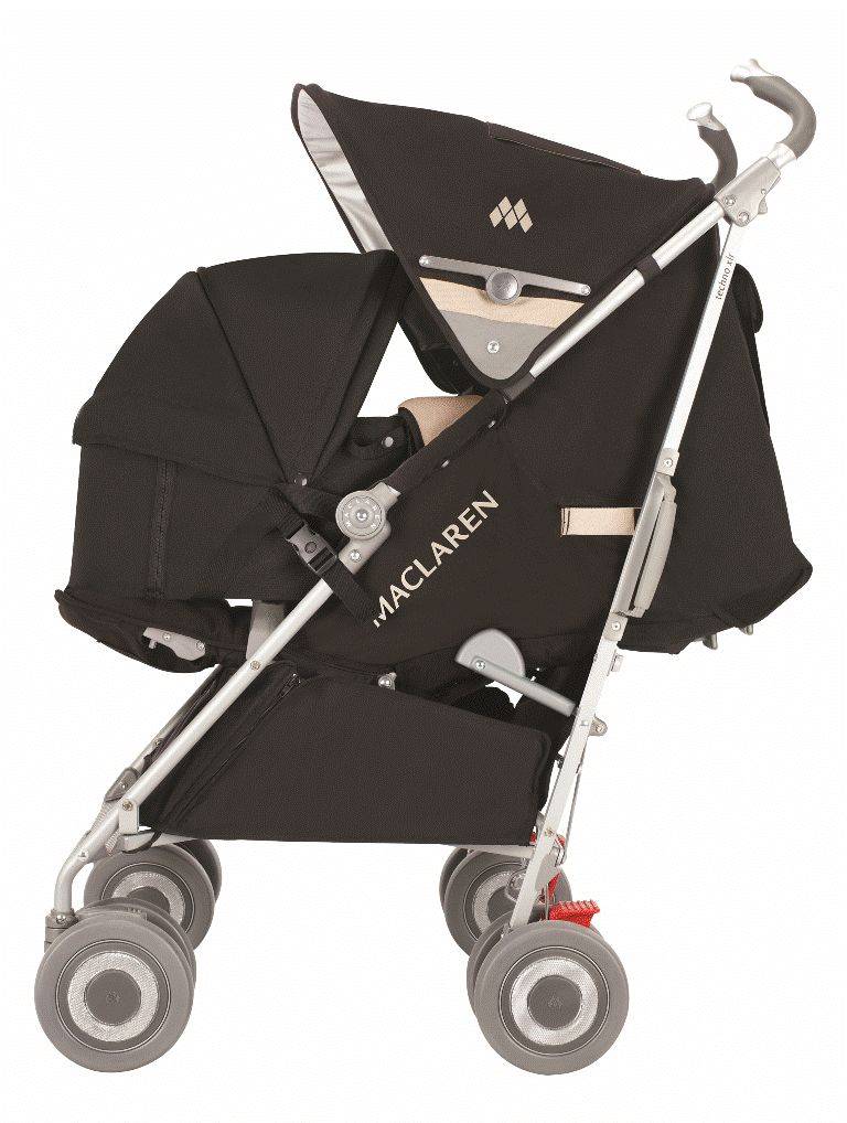 Maclaren Poussette techno xlr black champagne